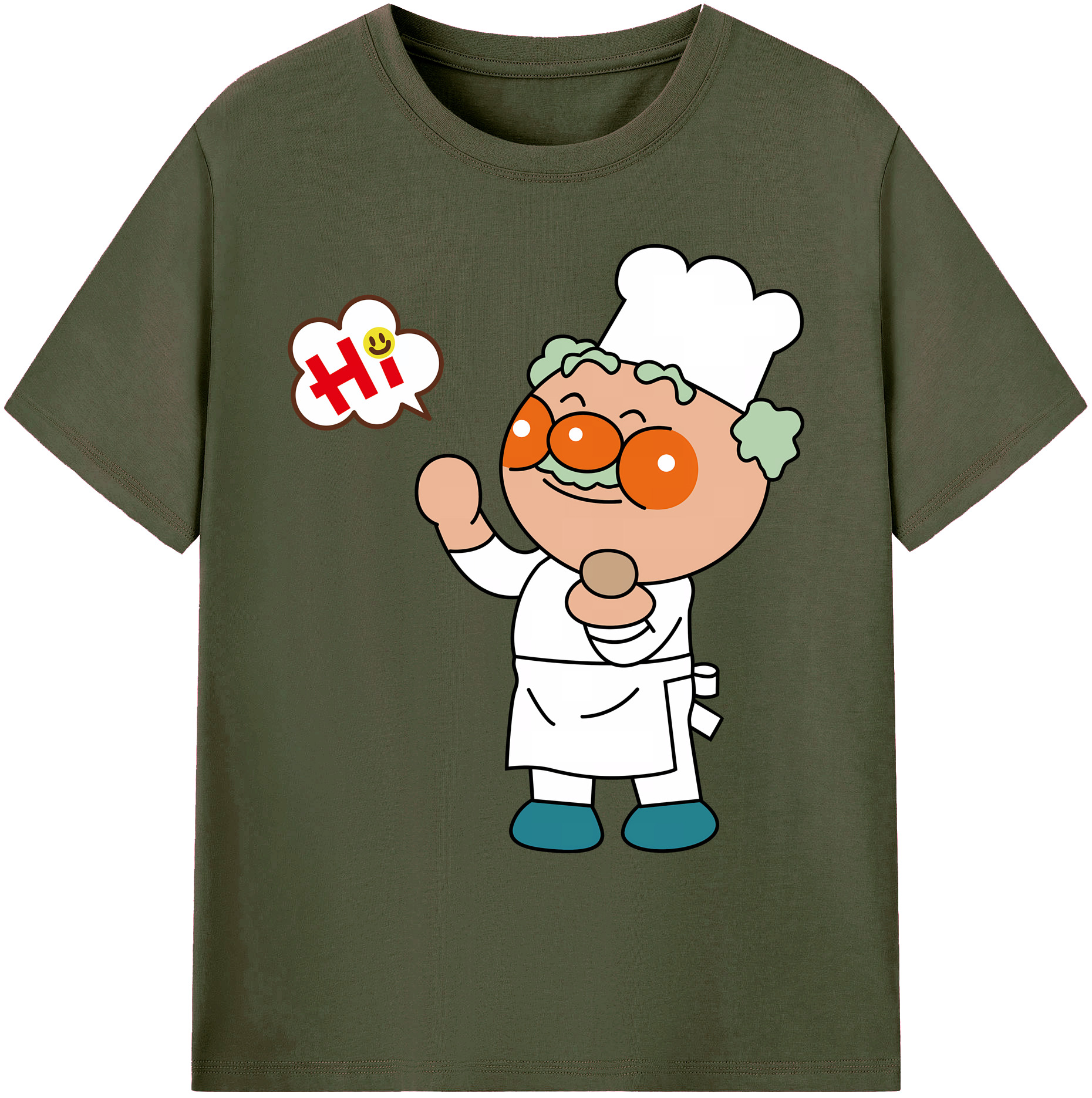 （画像用） アンパンマン Anpanman 綿100％ メンズ半袖Tシャツ｜肌触りやわらか＆通気性